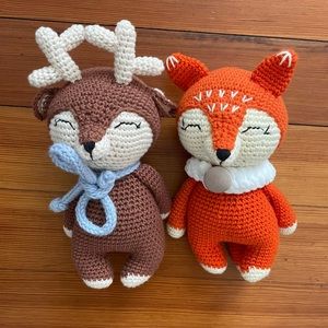 Knit Fox & Deer